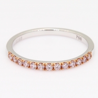 Bliss Argyle pink diamond stackable ring