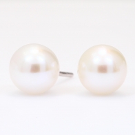 NXT Abilene 8-9mm white fresh water pearl stud earrings