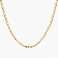 41cm 9 karat yellow gold venetian box chain