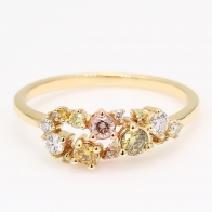 Reef rainbow diamond ring