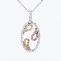 Cashmere rainbow diamond necklace