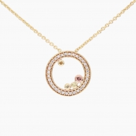 Roos rainbow diamond necklace