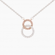 Rush white Argyle champagne diamond necklace