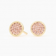 Risa Argyle champagne diamond stud earrings