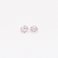 0.11 Total carat pair of round-cut 7-8P Argyle pink diamonds