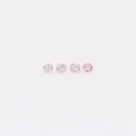 0.04 Total carat parcel of round-cut FLP Argyle pink diamonds