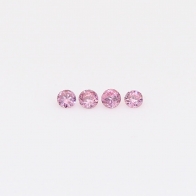 0.06 Total carat parcel of round-cut FIPP Argyle pink diamonds