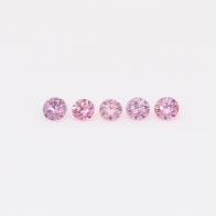 0.10 Total carat parcel of round-cut FIPP Argyle pink diamonds