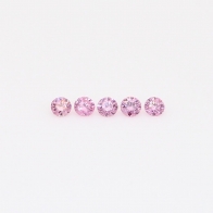 0.075 Total carat parcel of round-cut 5P/PP Argyle pink diamonds