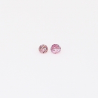 0.04 Total carat pair of FIPP Argyle pink diamonds