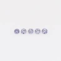 0.075 Total carat parcel of round-cut BL2 Argyle blue diamonds