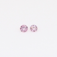 0.08 Total carat pair of 6-7P/PP Argyle pink diamonds