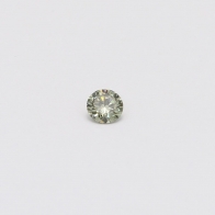0.10 Carat round cut green diamond