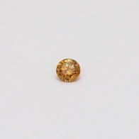 0.10 Carat round cut orange diamond