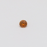 0.08 Carat round cut orange diamond