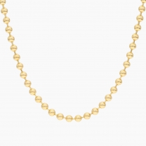 51cm 9 karat yellow gold round ball chain