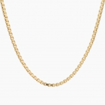 41cm 9 karat yellow gold venetian box chain