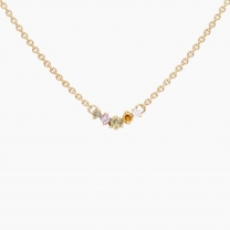 Celestial rainbow diamond necklace