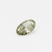 0.58 Carat oval cut fancy green diamond