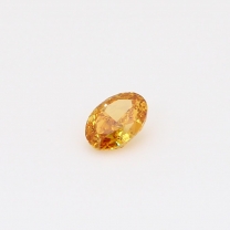 0.30 Carat oval-cutfancy deep yellow orange diamond