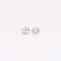 0.11 Total carat pair of round-cut 7-8P Argyle pink diamonds