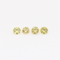 0.16 Total carat parcel of round-cut fancy yellow diamonds