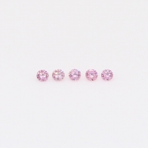 0.05 Total carat parcel of round-cut FIPP Argyle pink diamonds