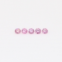 0.075 Total carat parcel of round-cut FIPP Argyle pink diamonds