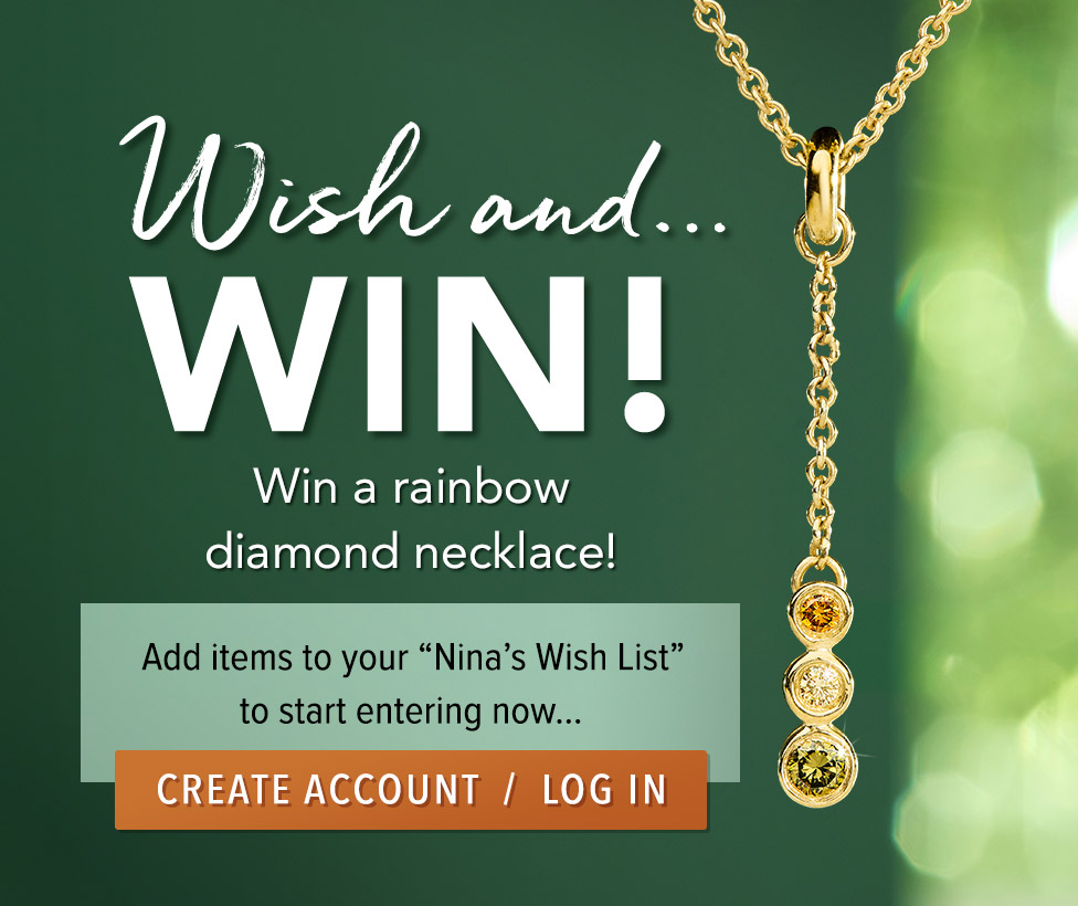 Wish + Win a rainbow diamond necklace! | Nina's Jewellery
